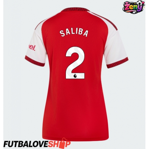 Dres Arsenal William Saliba #2 Domáci pre Ženy 2026-27 Krátky Rukáv